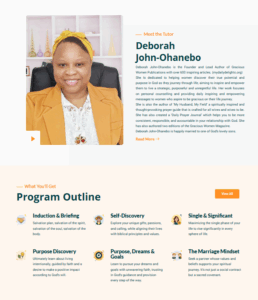 The Hinds’Feet Academy Coaching for Women (WordPress)